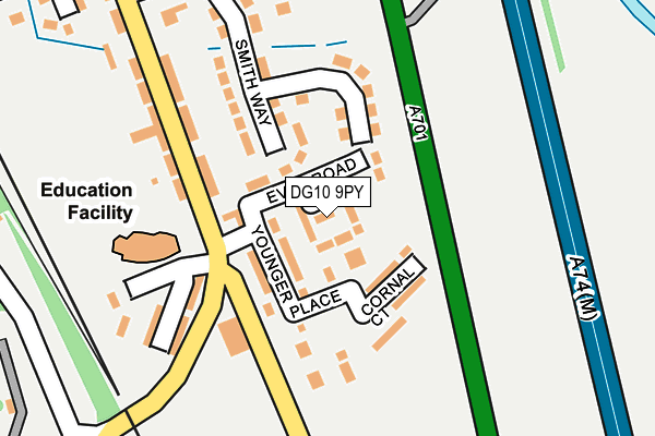 DG10 9PY map - OS OpenMap – Local (Ordnance Survey)