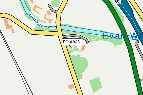 DG10 9QB map - OS OpenMap – Local (Ordnance Survey)