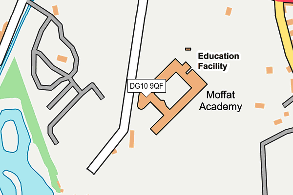 DG10 9QF map - OS OpenMap – Local (Ordnance Survey)
