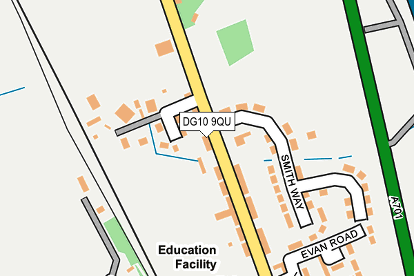 DG10 9QU map - OS OpenMap – Local (Ordnance Survey)
