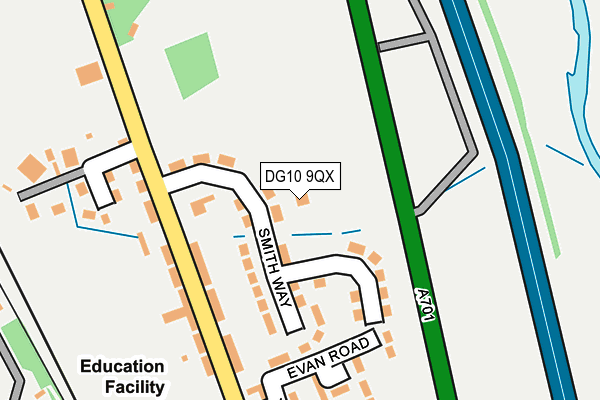DG10 9QX map - OS OpenMap – Local (Ordnance Survey)