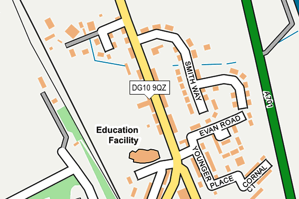 DG10 9QZ map - OS OpenMap – Local (Ordnance Survey)