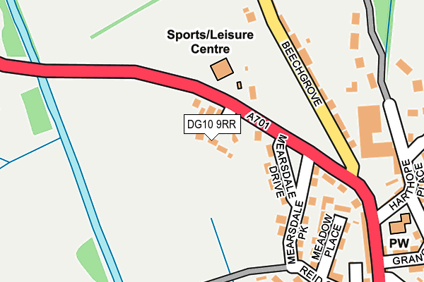 DG10 9RR map - OS OpenMap – Local (Ordnance Survey)