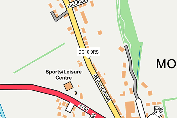 DG10 9RS map - OS OpenMap – Local (Ordnance Survey)