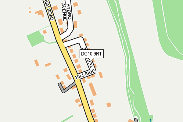 DG10 9RT map - OS OpenMap – Local (Ordnance Survey)