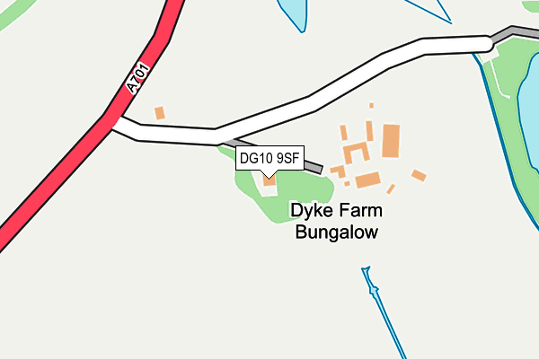 DG10 9SF map - OS OpenMap – Local (Ordnance Survey)