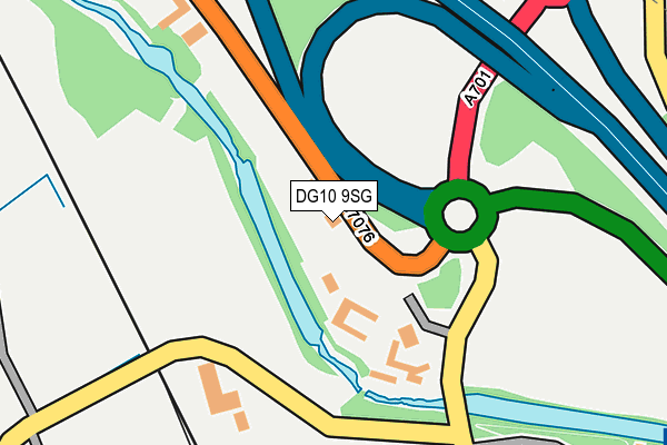 DG10 9SG map - OS OpenMap – Local (Ordnance Survey)