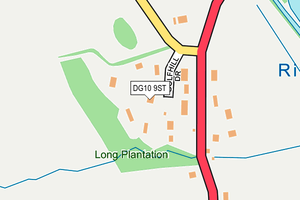 DG10 9ST map - OS OpenMap – Local (Ordnance Survey)