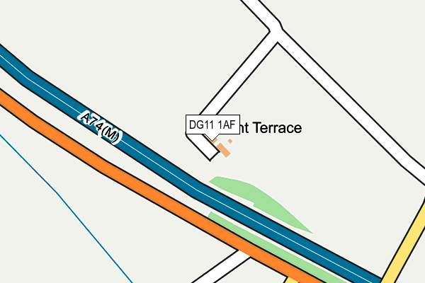 DG11 1AF map - OS OpenMap – Local (Ordnance Survey)