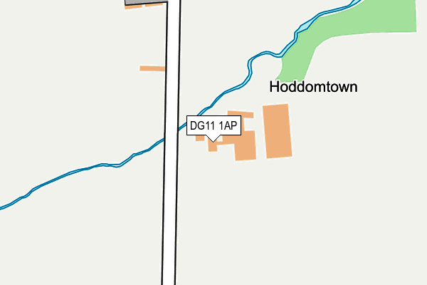 DG11 1AP map - OS OpenMap – Local (Ordnance Survey)