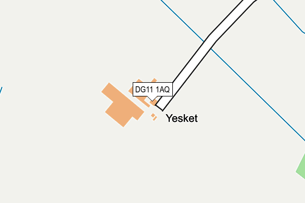 DG11 1AQ map - OS OpenMap – Local (Ordnance Survey)