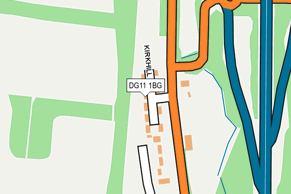 DG11 1BG map - OS OpenMap – Local (Ordnance Survey)