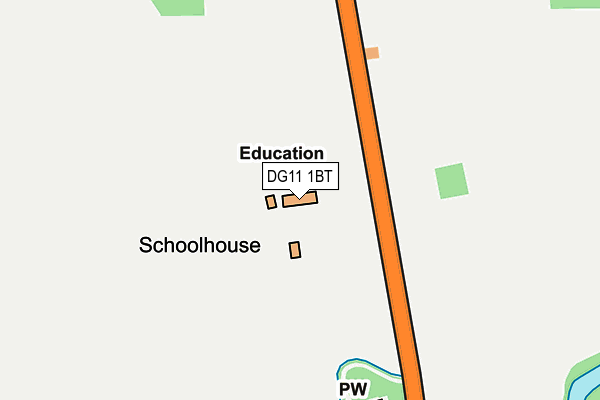 DG11 1BT map - OS OpenMap – Local (Ordnance Survey)