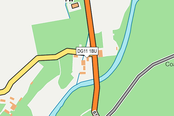 DG11 1BU map - OS OpenMap – Local (Ordnance Survey)
