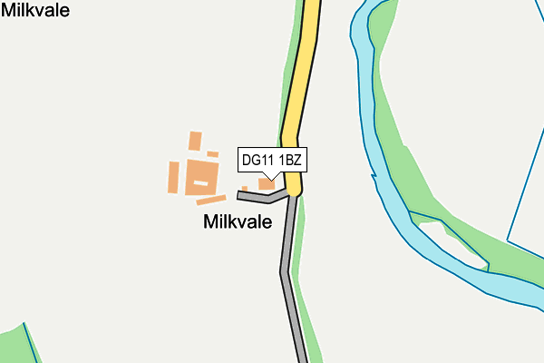 DG11 1BZ map - OS OpenMap – Local (Ordnance Survey)