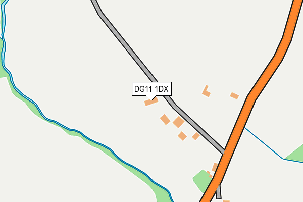 DG11 1DX map - OS OpenMap – Local (Ordnance Survey)