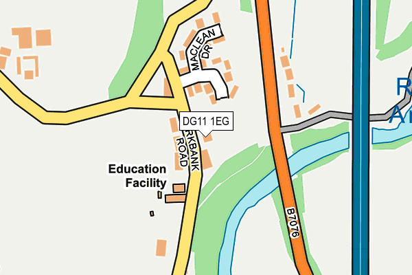 DG11 1EG map - OS OpenMap – Local (Ordnance Survey)