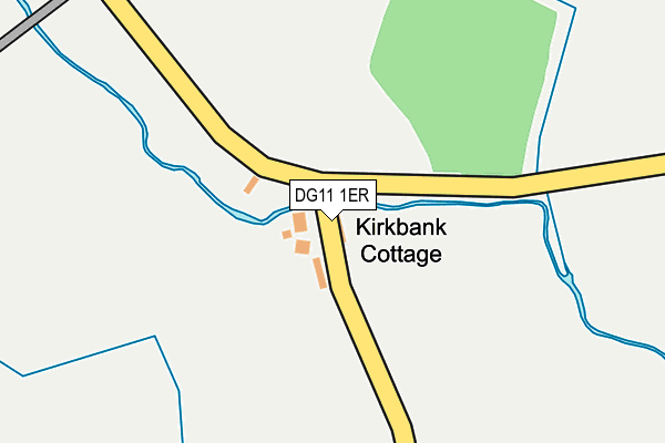 DG11 1ER map - OS OpenMap – Local (Ordnance Survey)