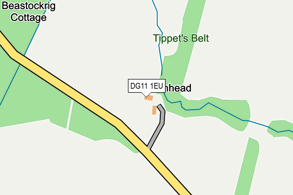 DG11 1EU map - OS OpenMap – Local (Ordnance Survey)