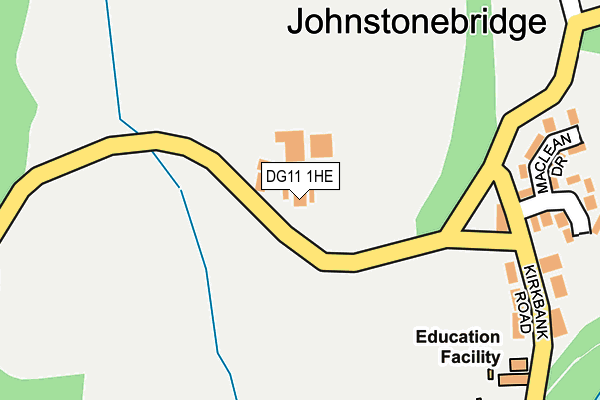 DG11 1HE map - OS OpenMap – Local (Ordnance Survey)