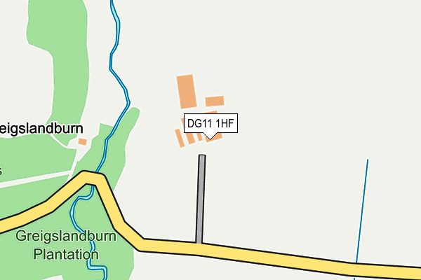 DG11 1HF map - OS OpenMap – Local (Ordnance Survey)