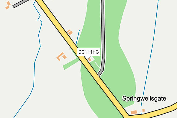 DG11 1HG map - OS OpenMap – Local (Ordnance Survey)