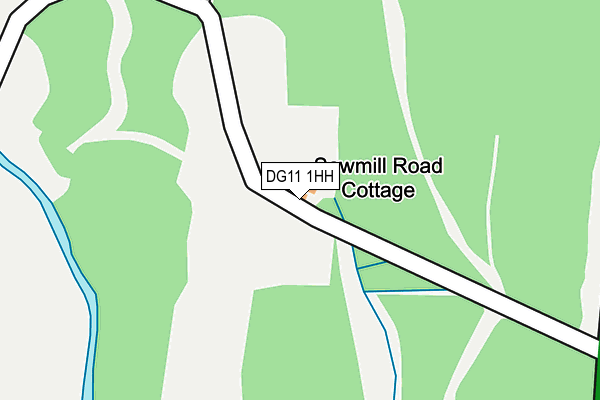 DG11 1HH map - OS OpenMap – Local (Ordnance Survey)