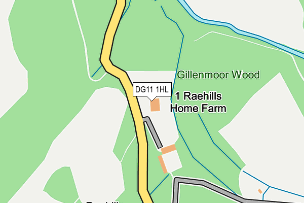 DG11 1HL map - OS OpenMap – Local (Ordnance Survey)