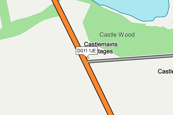 DG11 1JE map - OS OpenMap – Local (Ordnance Survey)