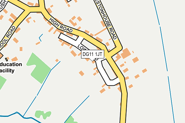DG11 1JT map - OS OpenMap – Local (Ordnance Survey)