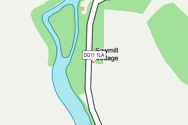 DG11 1LA map - OS OpenMap – Local (Ordnance Survey)