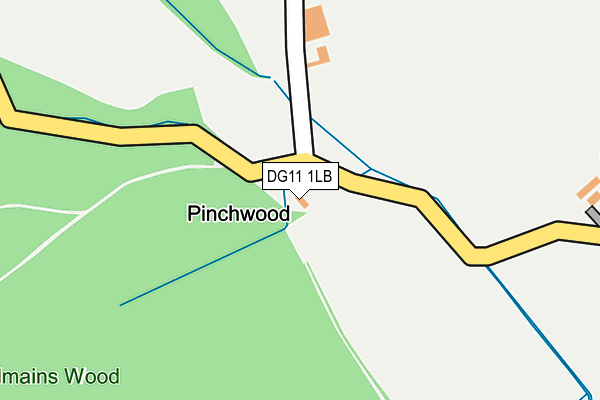 DG11 1LB map - OS OpenMap – Local (Ordnance Survey)