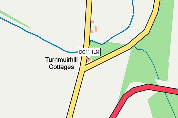 DG11 1LN map - OS OpenMap – Local (Ordnance Survey)