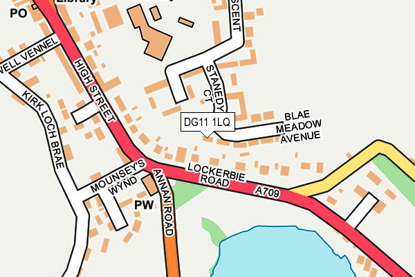 DG11 1LQ map - OS OpenMap – Local (Ordnance Survey)