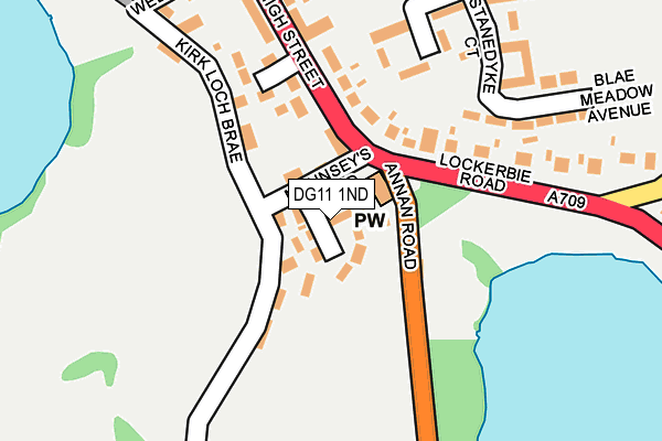 DG11 1ND map - OS OpenMap – Local (Ordnance Survey)