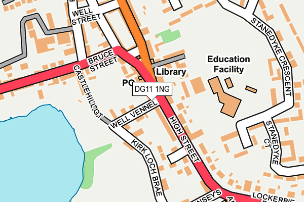 DG11 1NG map - OS OpenMap – Local (Ordnance Survey)