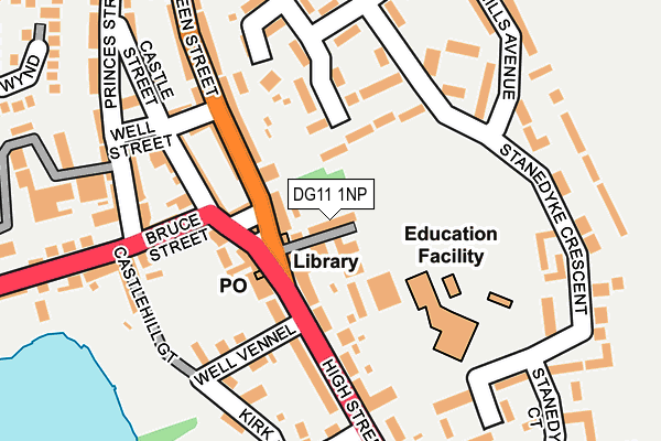 DG11 1NP map - OS OpenMap – Local (Ordnance Survey)