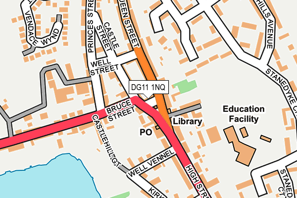 DG11 1NQ map - OS OpenMap – Local (Ordnance Survey)