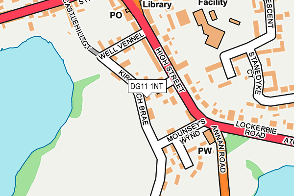 DG11 1NT map - OS OpenMap – Local (Ordnance Survey)