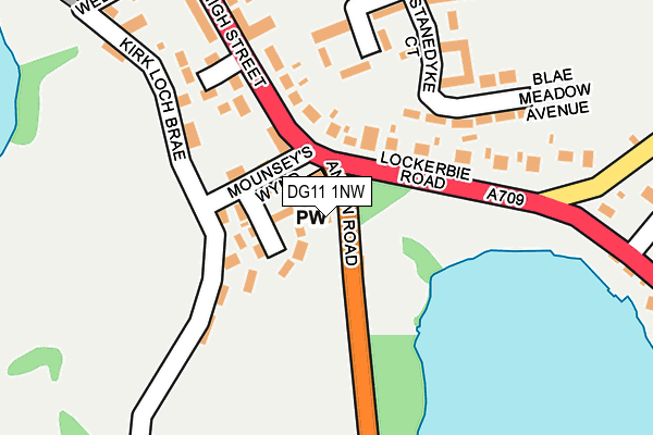 DG11 1NW map - OS OpenMap – Local (Ordnance Survey)