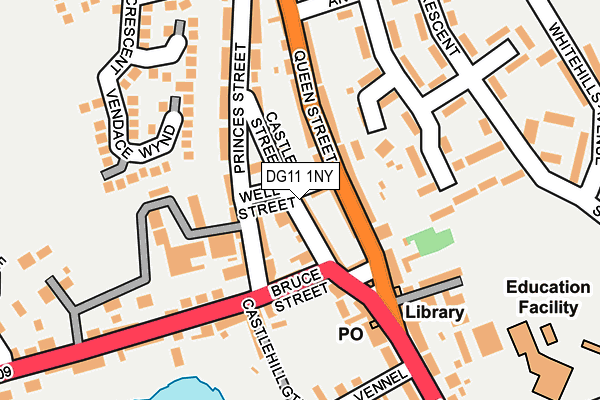 DG11 1NY map - OS OpenMap – Local (Ordnance Survey)