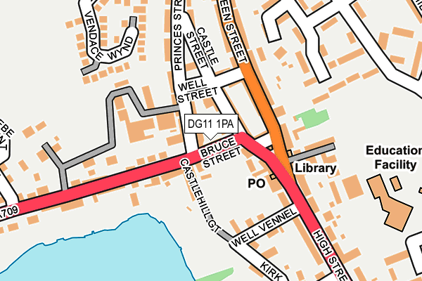 DG11 1PA map - OS OpenMap – Local (Ordnance Survey)