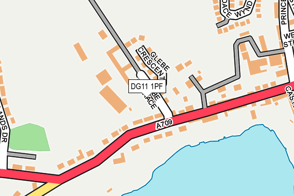 DG11 1PF map - OS OpenMap – Local (Ordnance Survey)