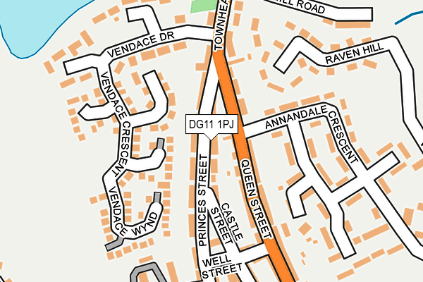 DG11 1PJ map - OS OpenMap – Local (Ordnance Survey)