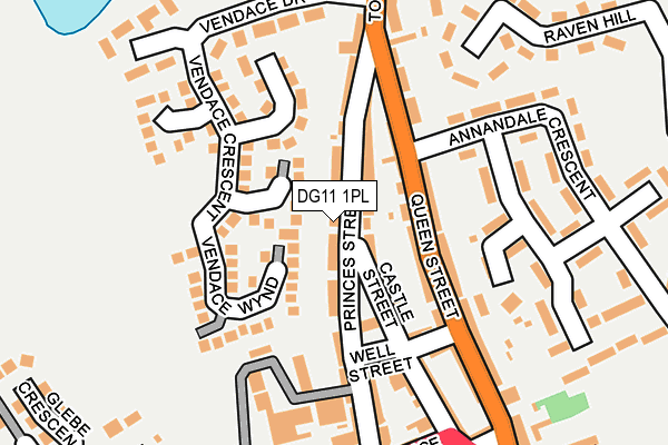 DG11 1PL map - OS OpenMap – Local (Ordnance Survey)