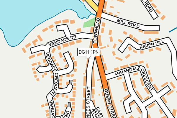 DG11 1PN map - OS OpenMap – Local (Ordnance Survey)