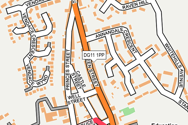 DG11 1PP map - OS OpenMap – Local (Ordnance Survey)