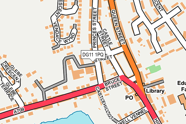 DG11 1PQ map - OS OpenMap – Local (Ordnance Survey)