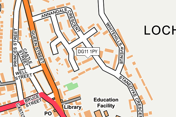 DG11 1PY map - OS OpenMap – Local (Ordnance Survey)