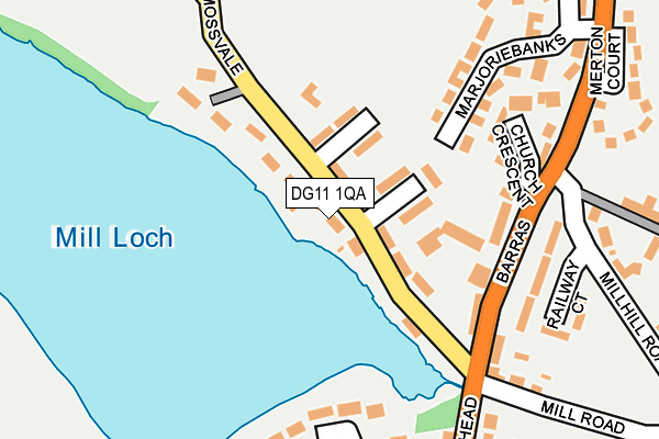 DG11 1QA map - OS OpenMap – Local (Ordnance Survey)